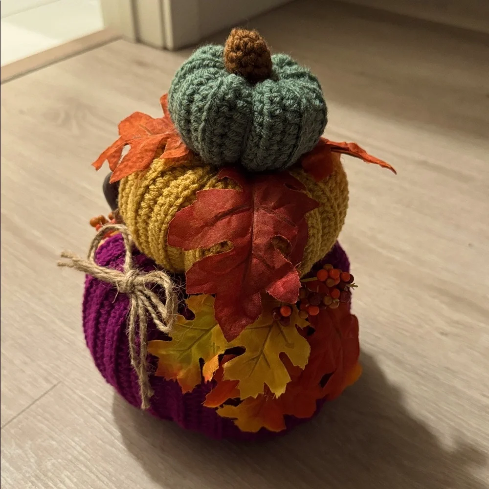 Handcrafted Crochet Pumpkin Fall Decor - Picture 2 of 4